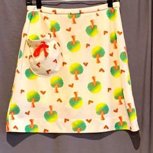 Vintage A-line golf skirt w/pocket and attached panties. A look from the 70s